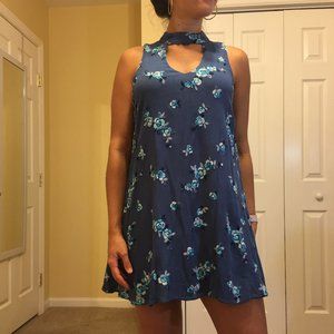 ALTAR'D STATE Blue Flower Dress